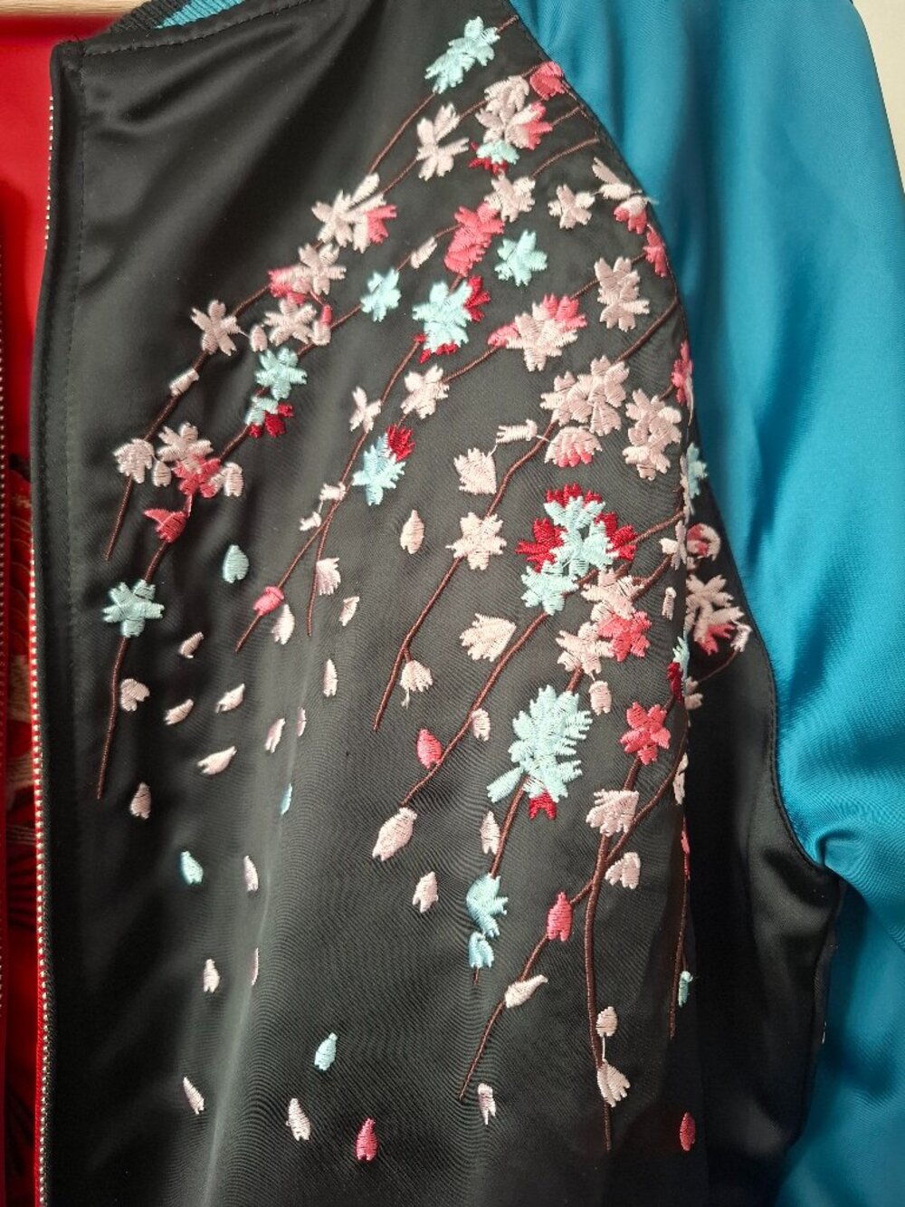 Embroidery REVERSIBLE Jacket Pattern Carp Goldfish - Picture 3 of 9
